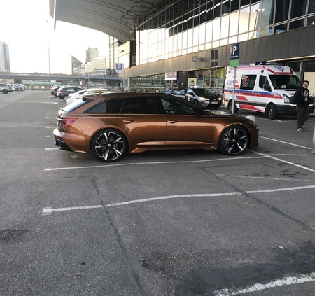 Audi RS6 cena 425000 przebieg: 133000, rok produkcji 2021 z Warszawa małe 232